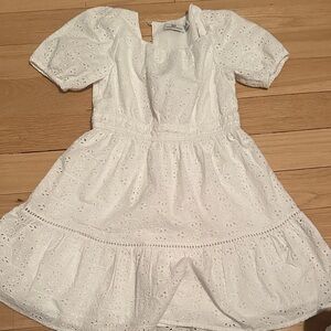 Vineyard Vines White Eyelet Kids Dress